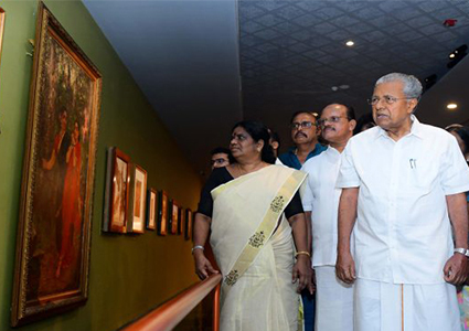 CM inaugurates Raja Ravi Varma Art Gallery